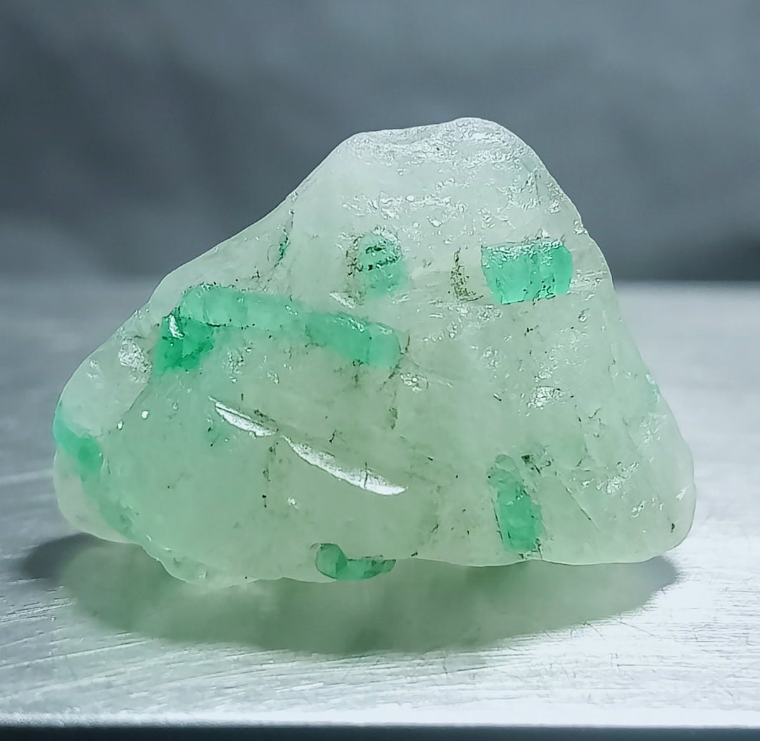 Pokemon Emerald Rough Emerald Rough, Natural Colombian Emerald Rough Stone, Raw Emerald, Rare ...