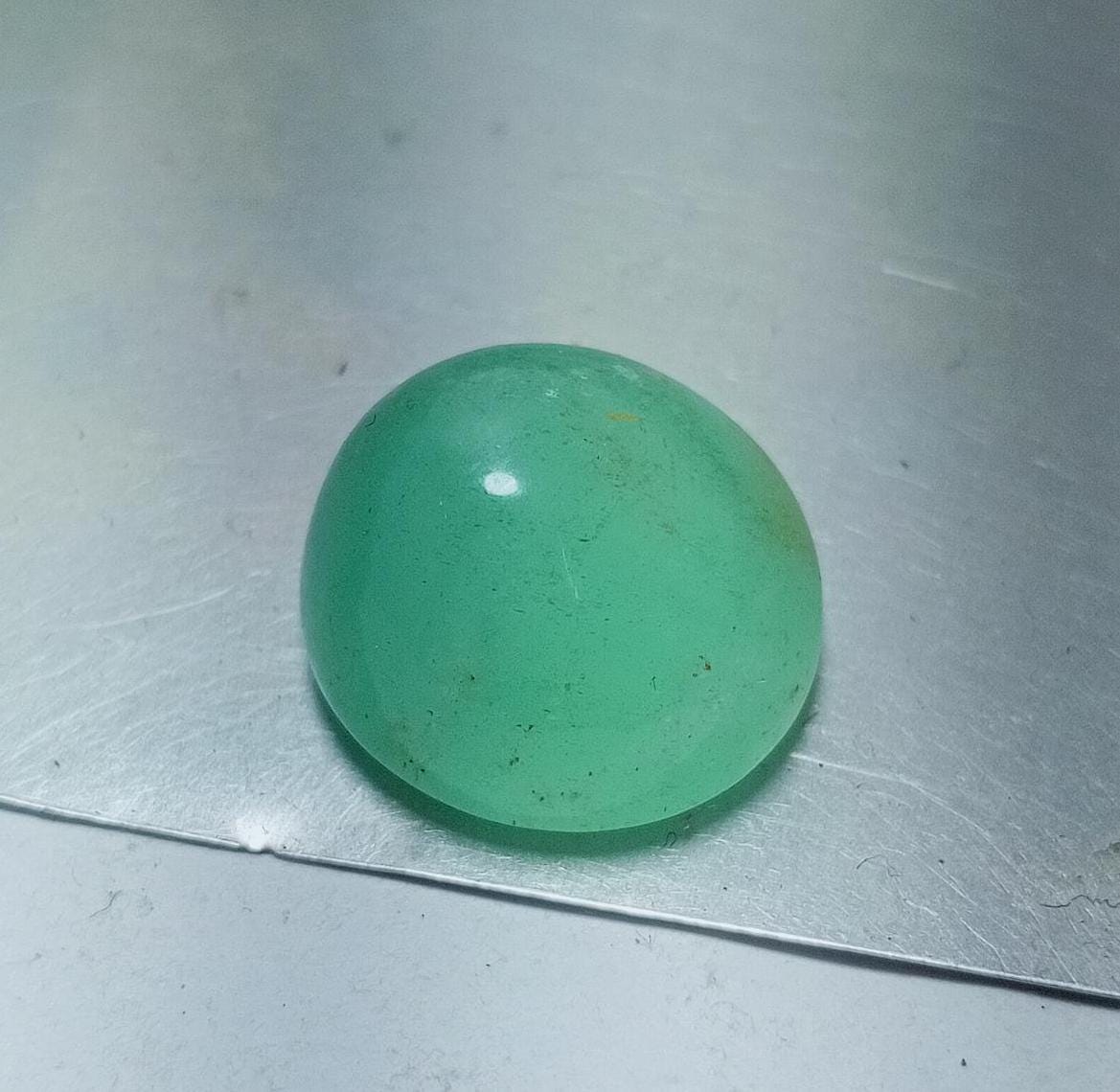 Emerald Cabochon Colombian Emerald, Round Shape Cabochon, Genuine Emerald Gemstone, Emerald Loose Gem, Emerald Round, Natural Emerald Gem.