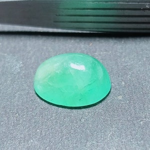 Emerald Cabochon, Oval Shape Cabochon, Genuine Emerald Gemstone, Emerald Loose Gem, Emerald Oval, Natural Emerald Gemstone,