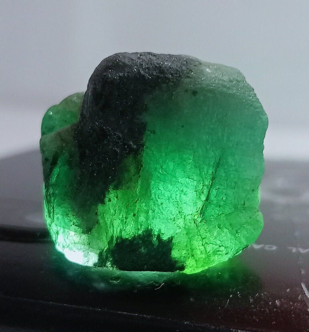 Rare Deep green Emeralds Natural Mineral Specimen # B 6827