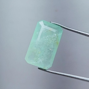 Emerald Octagon, Certified Natural Colombian Emerald, Colombian Emerald Octagon For Ring Gemstone, Size 16x10mm.