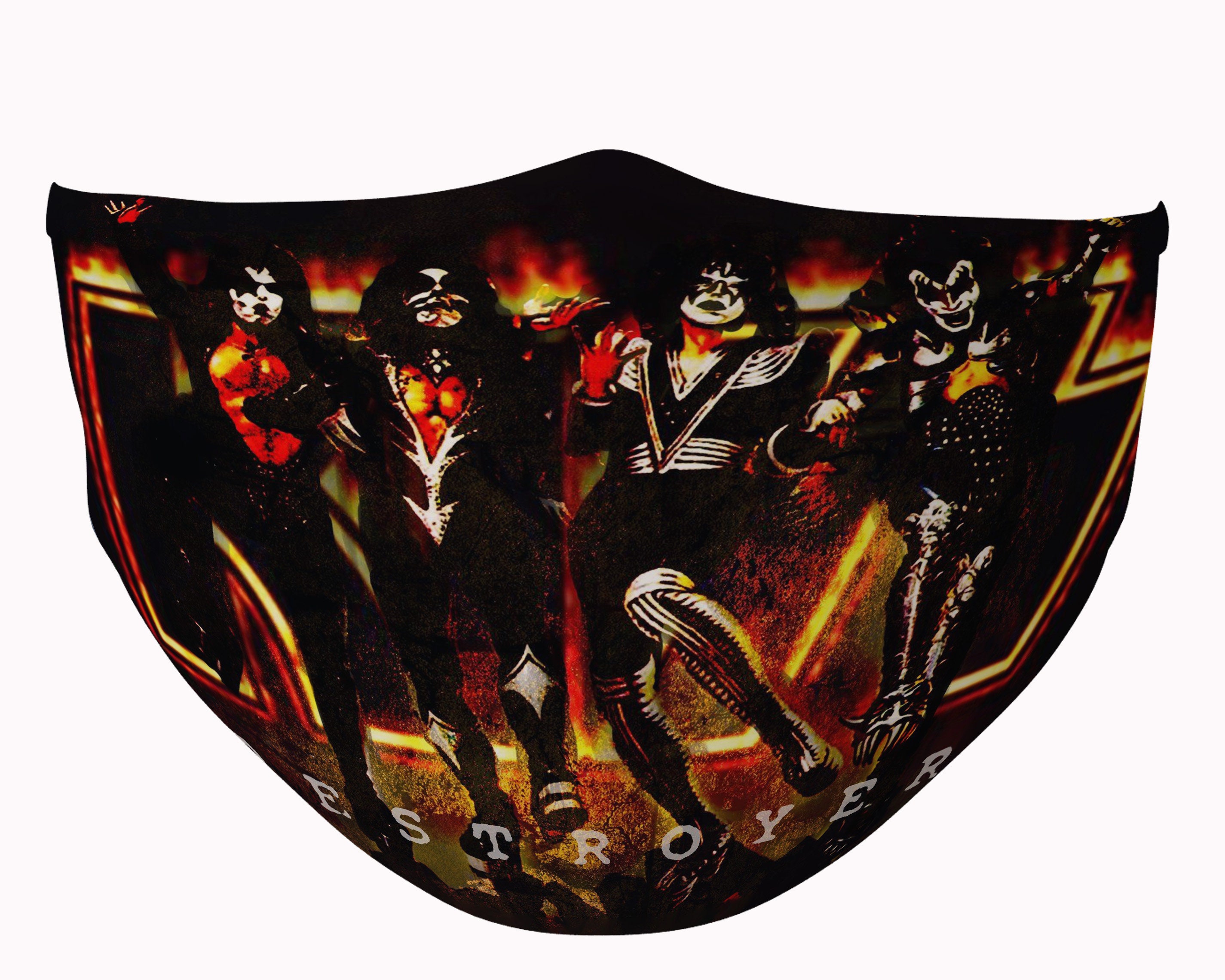 Kiss band face mask// KISS Band Mask// Me gusta kiss mask Etsy
