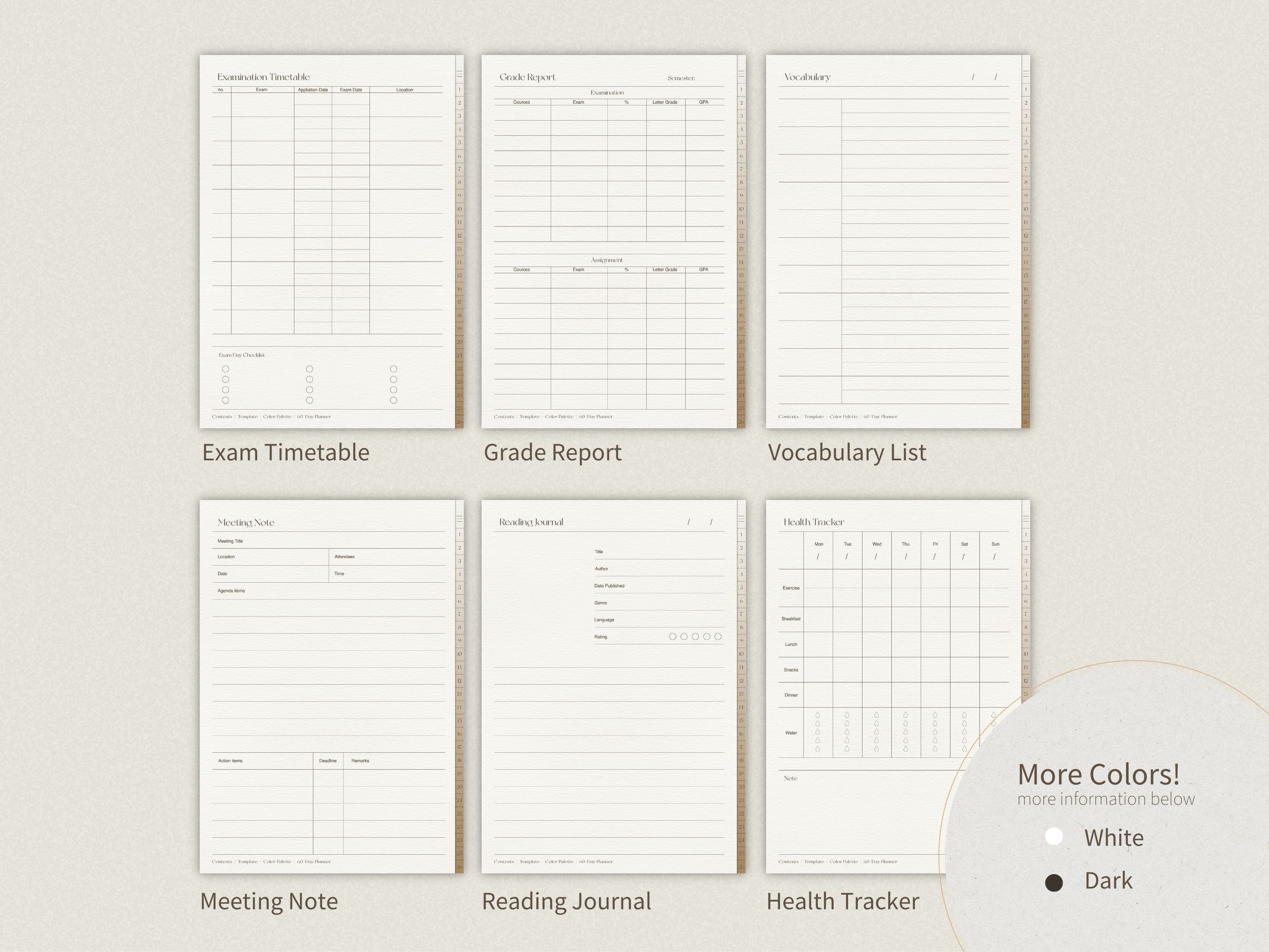 Digital Notebook | Paper Texture | Goodnotes/ Notability/ Collanote ...