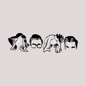 Schitt&#39;s Creek Head Silhouettes - PNG