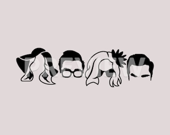 Schitt's Creek Head Silhouettes - PNG