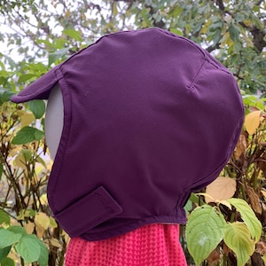 All-weather hat for girls boys made of weatherproof, water- and wind-resistant softshell, peaked cap for outdoor, skiing, hiking