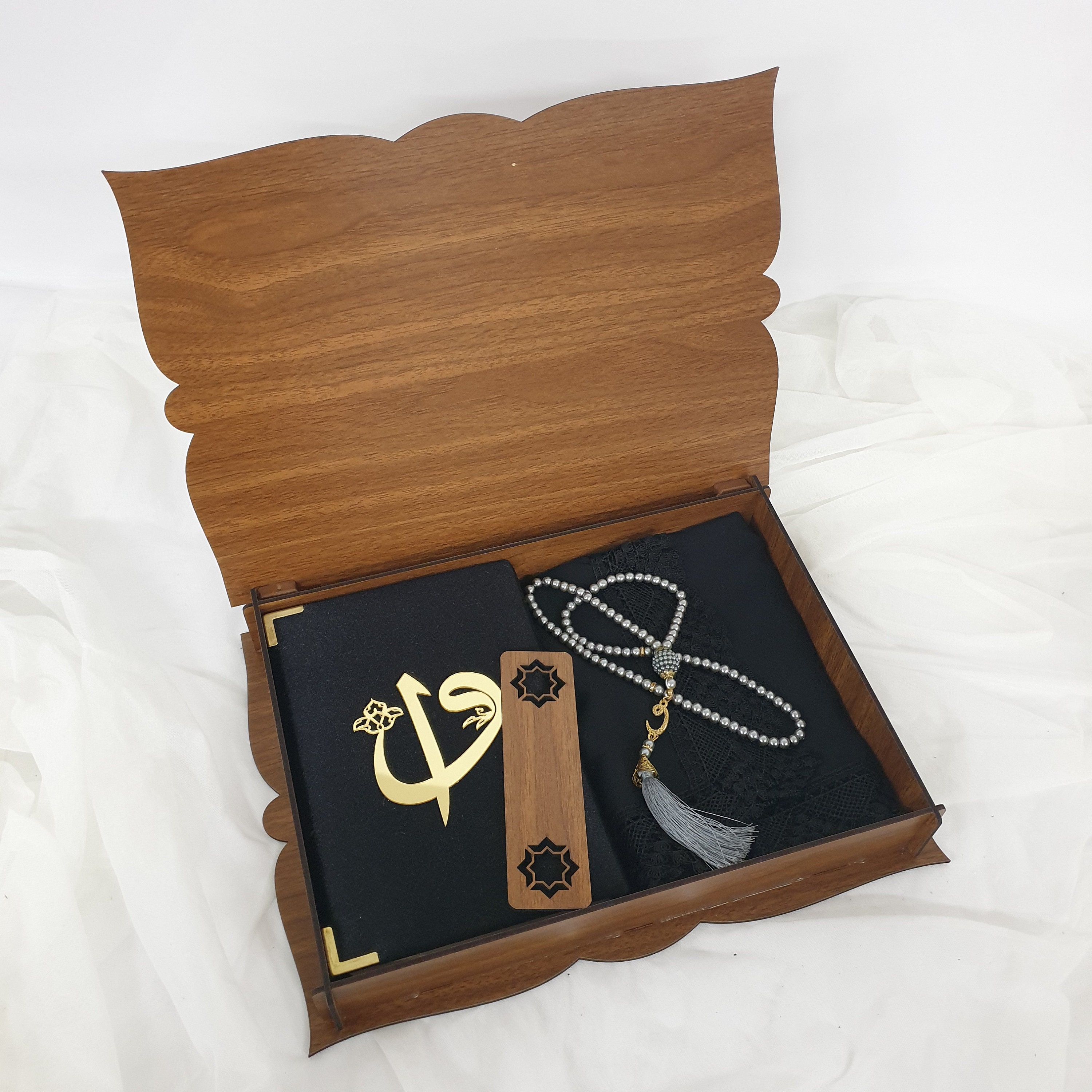 Islamic Quran Gift Set With Special Designed Wood Box Etsy