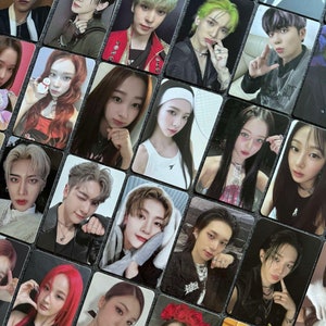 Tarjetas fotográficas oficiales de k-pop, Ateez por piezas, Aespa por piezas, Stray Kids por piezas, Le Sserafim por piezas, Itzy por piezas, Kiss of Life por piezas, P1Harmony por piezas, Dreamcatcher por piezas