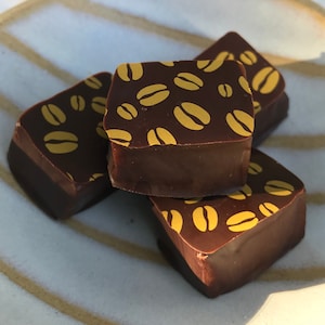 Chocolate Enrobed Honey Caramel - Coffee, Gourmet candy, Organic snacks, Gift for Sweet Tooth