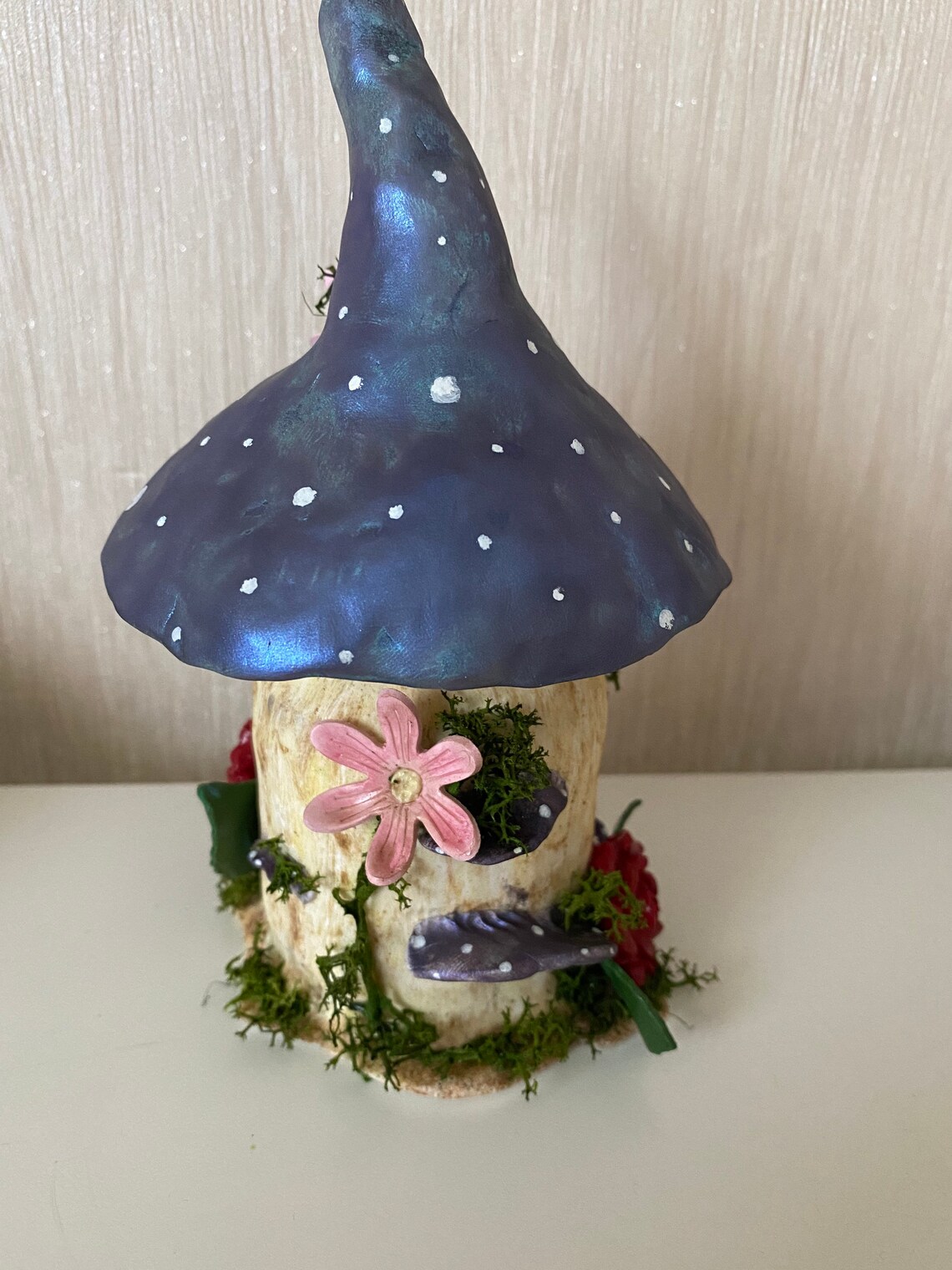 Polymer clay mushroom jar Etsy