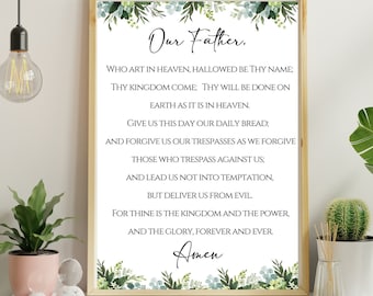 Impresión digital del Padre Nuestro