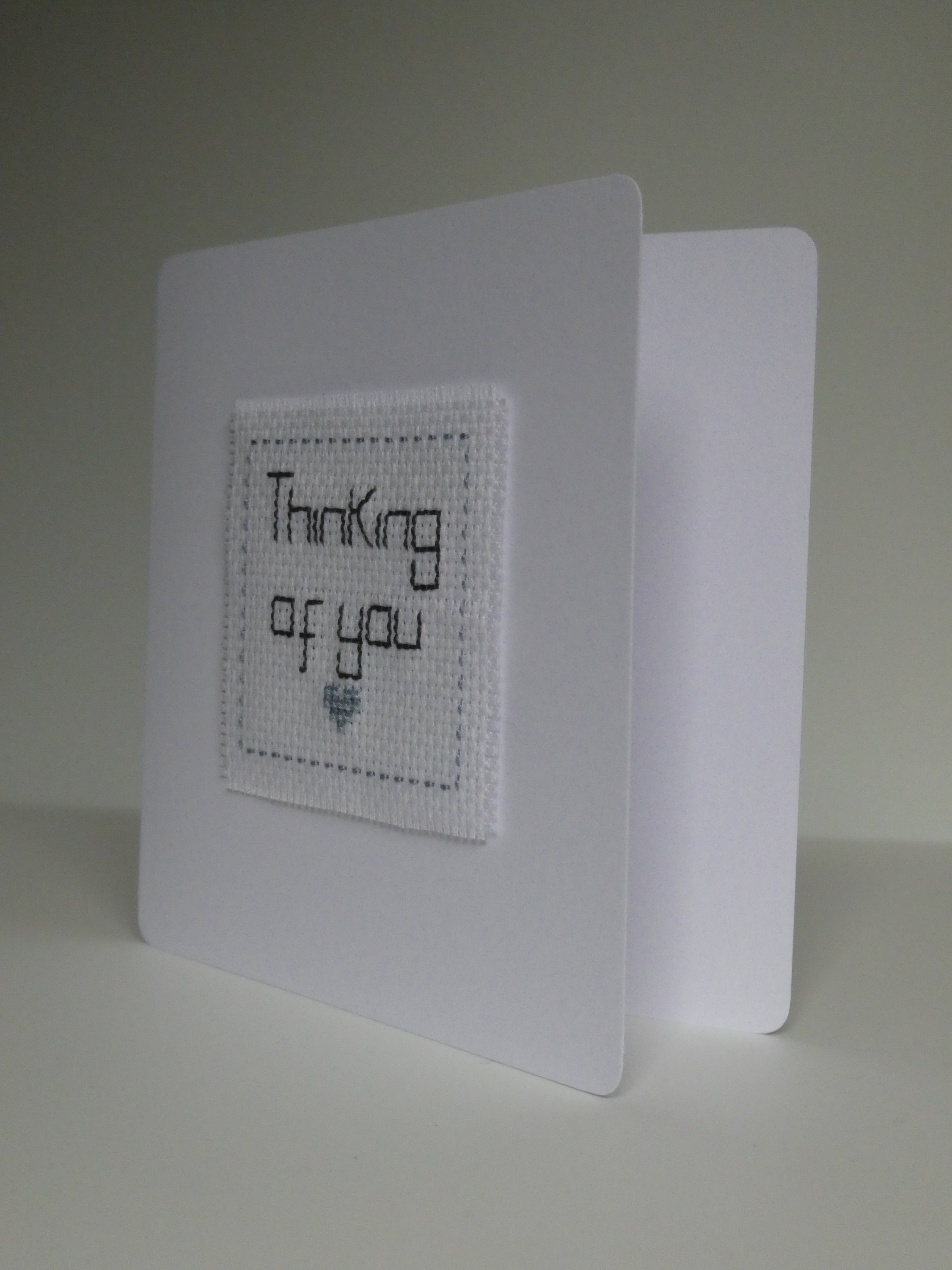 Thinking of You Hand Embroidered Greeting Card Thinking Of - Etsy.de