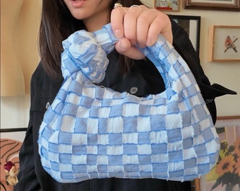 madebycheeee mini Knot Bag PDF Sewing Pattern us-letter upcycling friendly| Easy with NO instruction