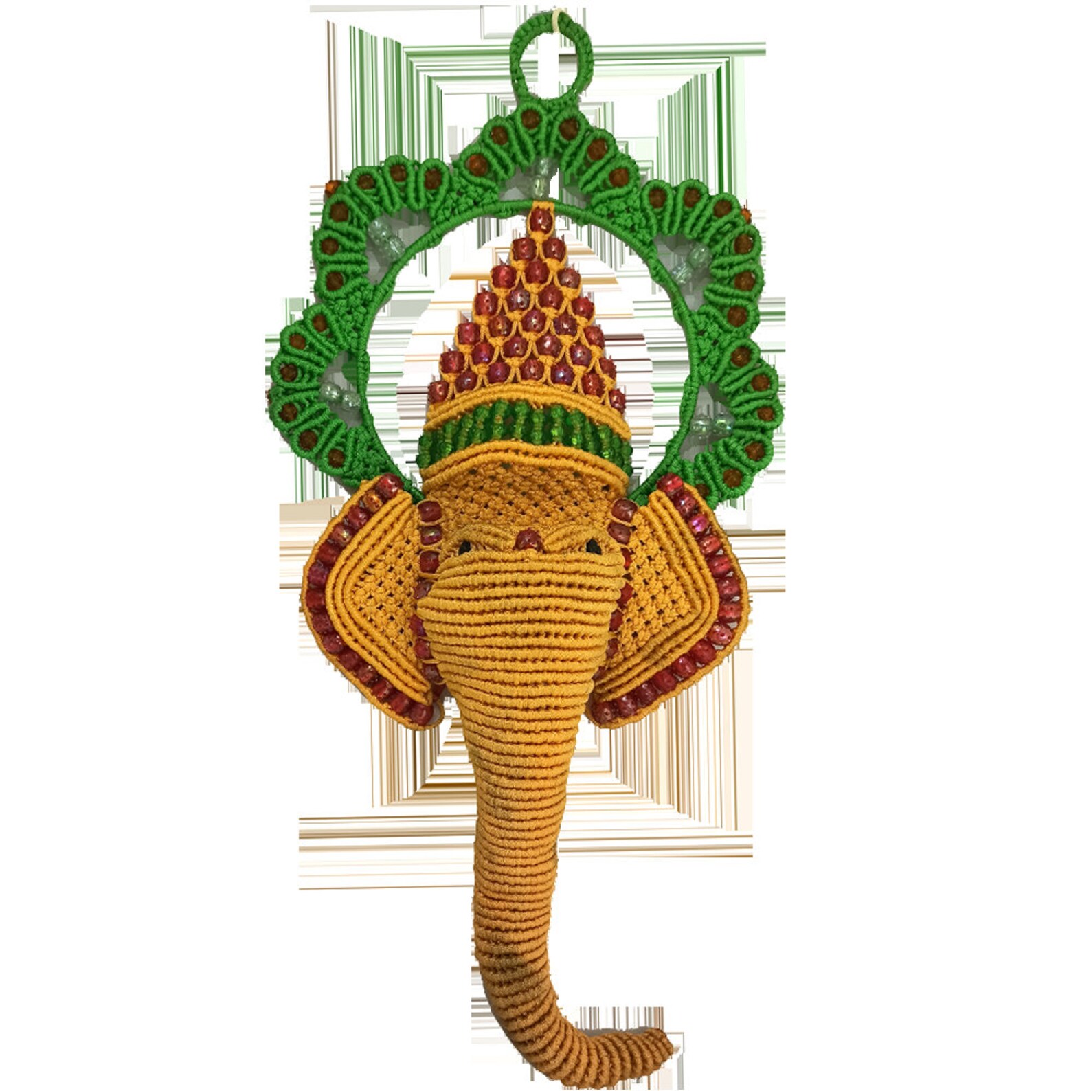 Macrame Ganesha Wall Hanging Etsy
