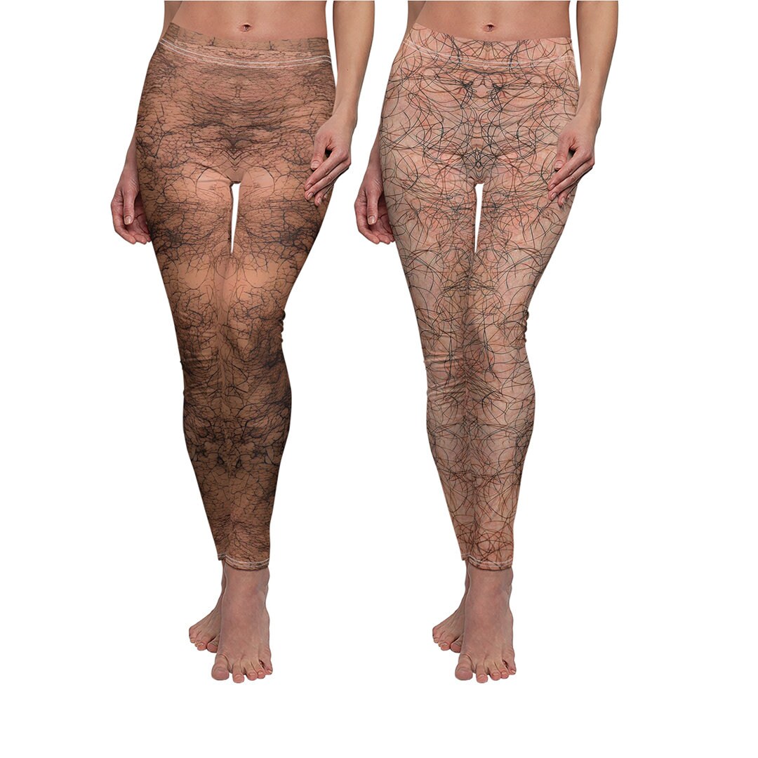 Buy Custom Hairy Legging, Hair Pattern Legging for Women, Custom Hairy Skin  Legging Gift for Her Online in India 