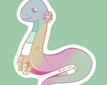 Abrosexual Discreet Pride Snake Sticker [DISCONTINUED]
