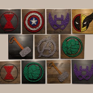 Superhero String Art