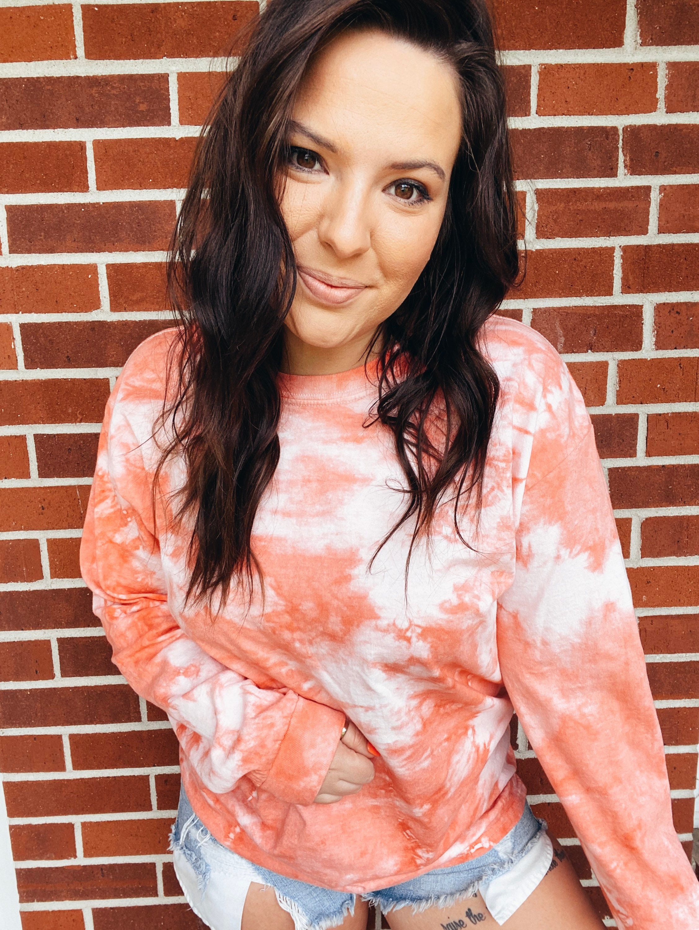 Coral Comfort Colors Long Sleeve Tee | Etsy