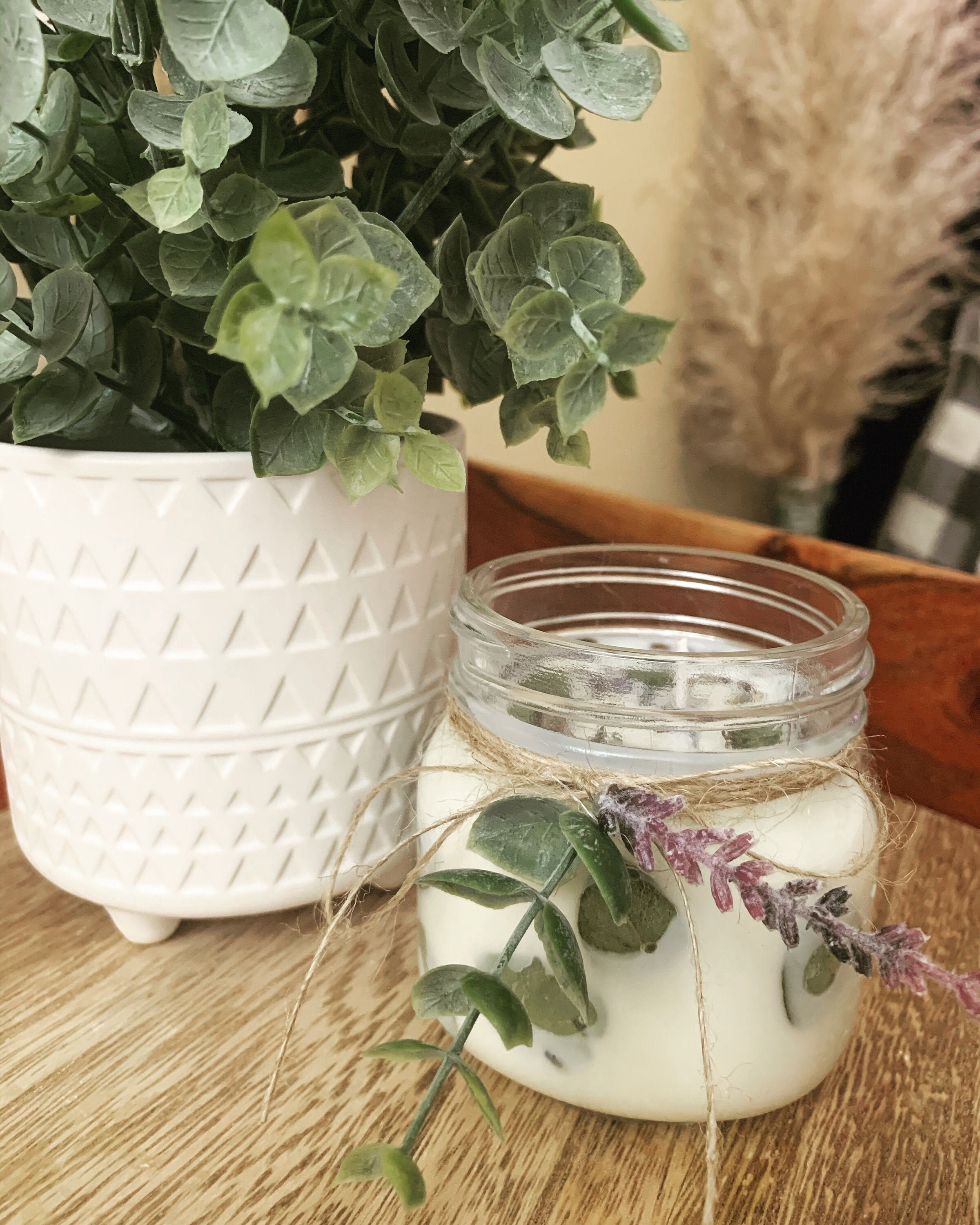 Eucalyptus & Lavender Candle Etsy