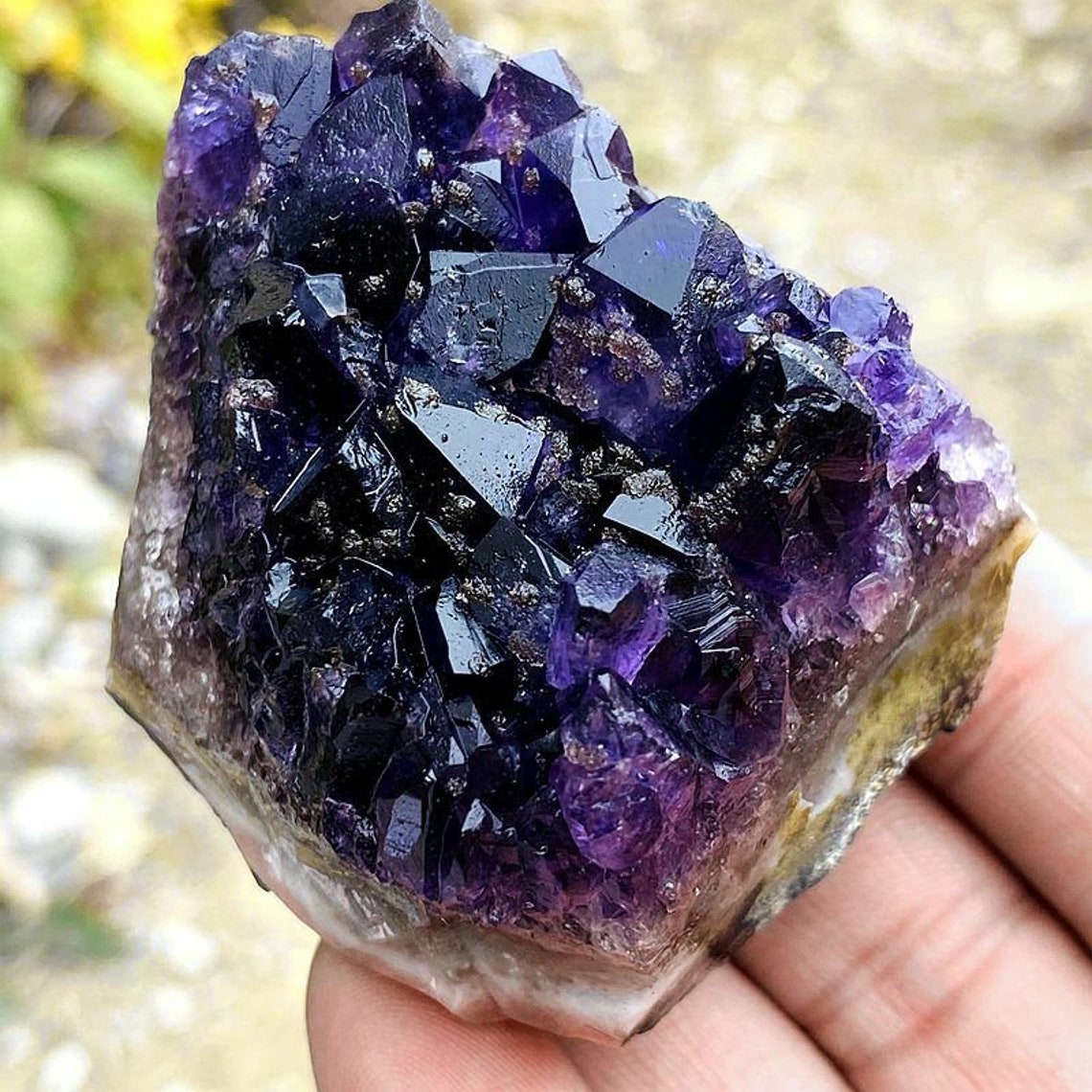 174g Natural Amethyst Cluster Quartz Crystal Free Form Mineral Etsy