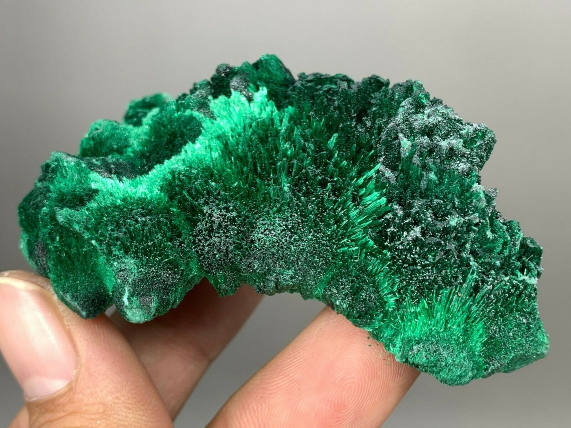 Fetta Di Malachite Naturale Lucidata - Pietra Decorativa Per Meditazione E Acquari - Foto 5