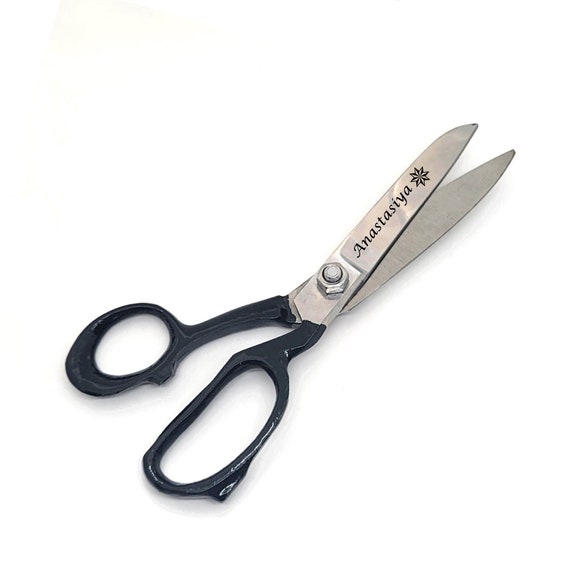 7 Inch Long Heavy Duty Stainless Steel Tailor Scissors Black Handle Fabric  Shears