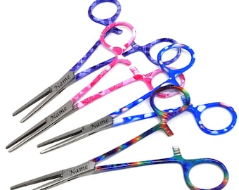 Custom Engraved Hemostat Forceps Doll Making Craft Tools Clamp Forceps Jewellery Making Tools Personalized Turning Forceps 5.5" Straight Jaw