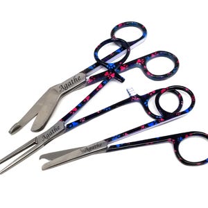 Medical School Gift - Personalized Gift for Medical Student Holidays Gift 3 Pc Set Hemostat Forceps+Suture Stitch+Bandage Scissors, Pet Paws