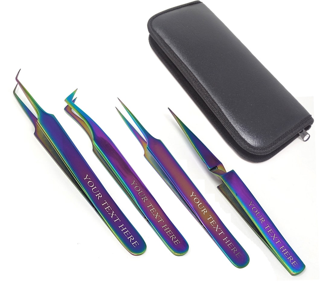 Personalized Rainbow Tweezers, Planner Tweezers, Sticker Tweezers