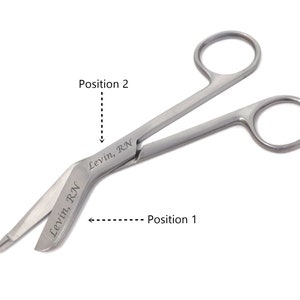 Personalize Custom Engraving 4.5&quot; Bandage Scissors for Nurses Doctors Medical Staff Students Interns, Coworker Gift Under 20 Dollars