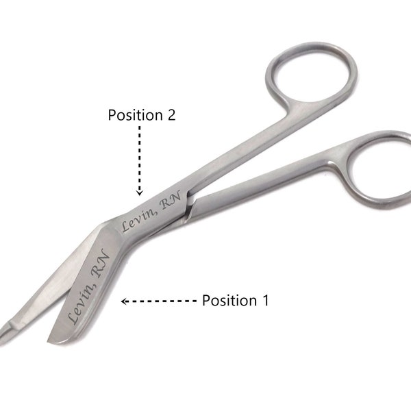 Personalize Custom Engraving 4.5" Bandage Scissors for Nurses Doctors Medical Staff Students Interns, Coworker Gift Under 20 Dollars