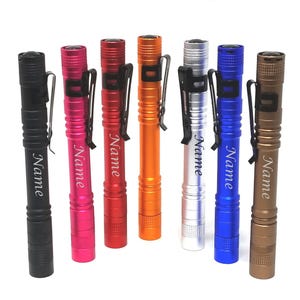 Personalized Engraved LED Flashlight for Nurse RN LPN Appreciation Week, Graduate Nursing Student, Reusable Penlight, Custom Doctor Gift