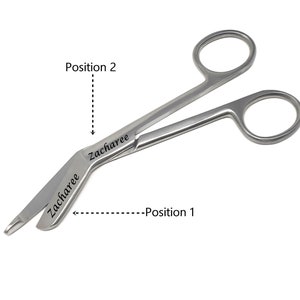 Gift Under 20 Dollars Personalized Engraved 5.5&quot; Bandage Scissors for Nurses Doctors Medical Staff Students Interns