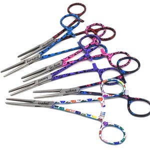 Custom Gift for Veterinarian in Training, Veterinary School Intern Future Vet 5.5&quot; Hemostat Forceps Pet Hair Puller Dog Cat Kitty Puppy Paws