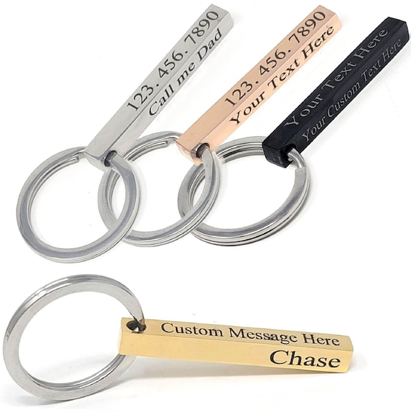 Chaveiro de bar personalizado, chaveiro gravado para novo motorista, casa, carro, Airbnb, chaves de corretor de imóveis corporativos, presente personalizado