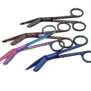 Bulk Appreciation Gifts Custom Nurse Bandage Scissors 5.5&quot; Stainless Steel 4Pcs Personalized National Nurses Appreciation Week Gift Set