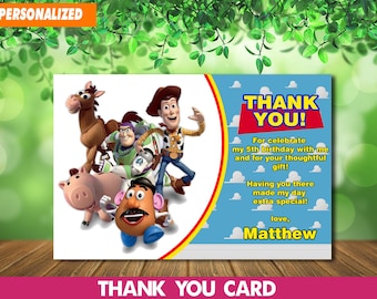 Custom Toy Story Thank You Card: Digital File (5x7 or 4x6)