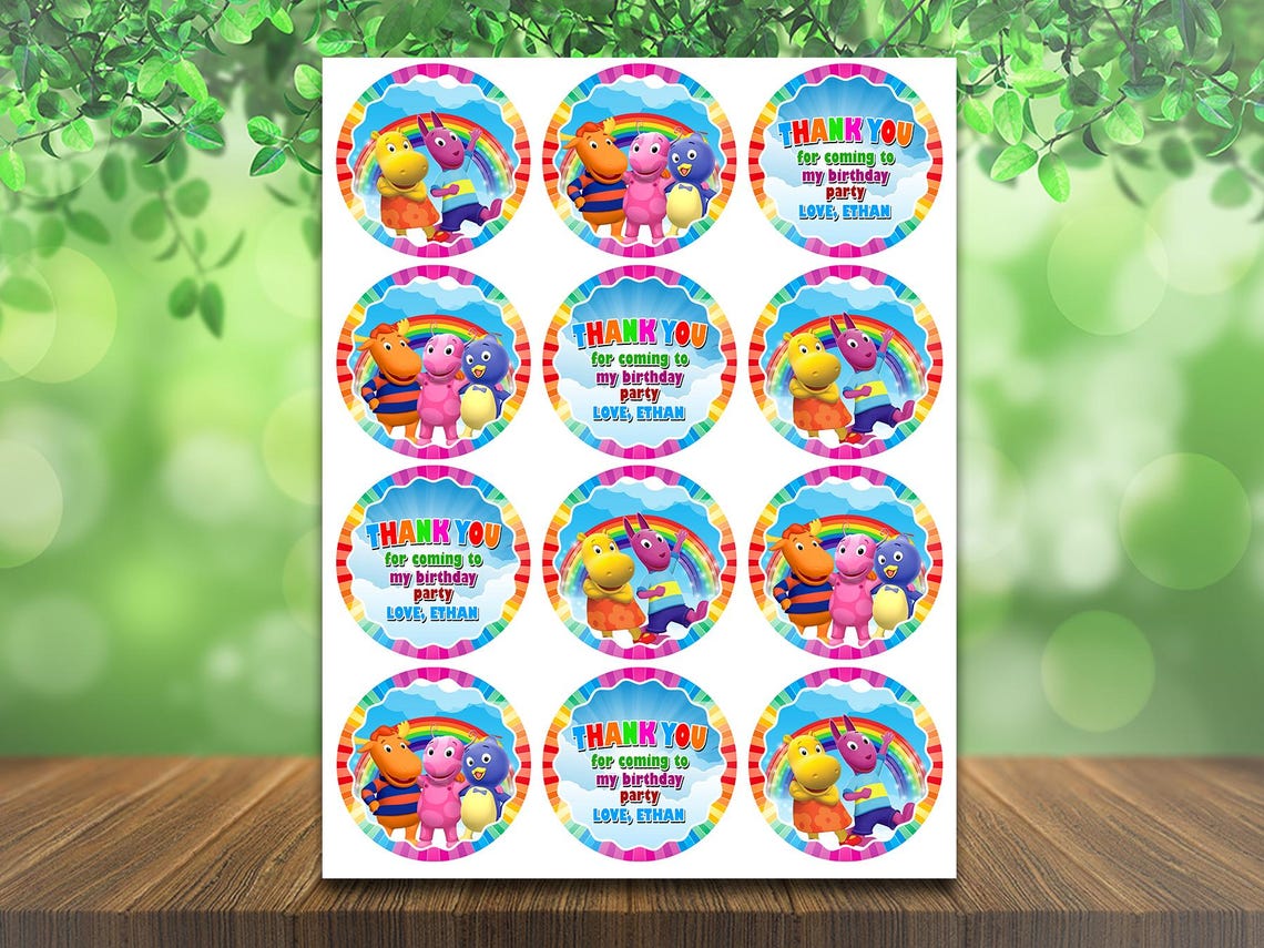 Backyardigans Cake Topper: Personalized Party Favors (digital File ...