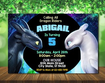 How Train Your Dragon Birthday Party Invitation - Hiccup Invitation -Digital Invite - Printable - Personalized LD202502