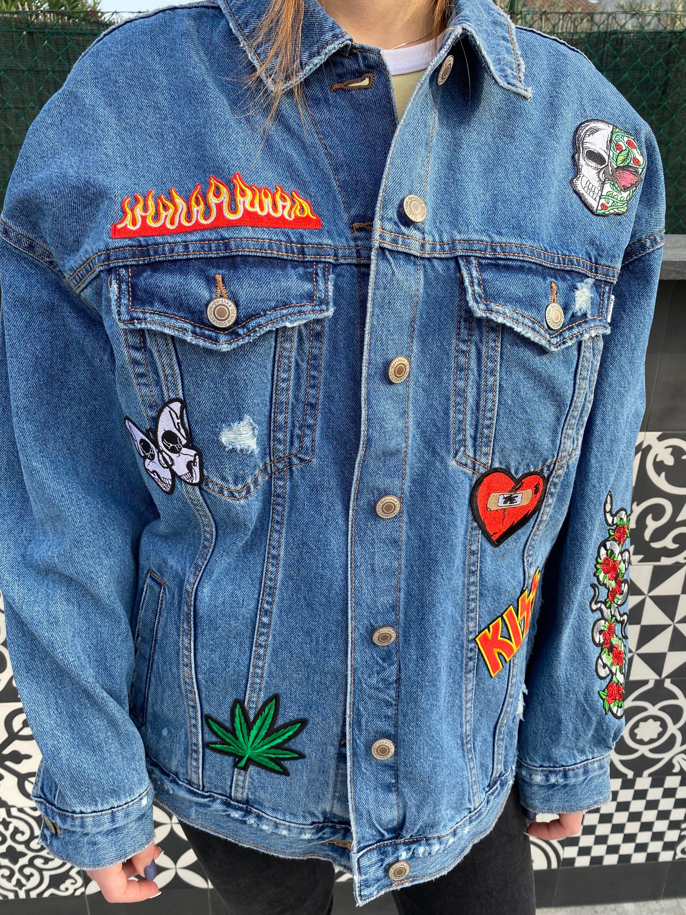 激レア!ガンズ・アンド・ローゼズ　デニムジャケットサイズＬ新品未使用 激レア!ガンズ・アンド・ローゼズ デニムジャケットサイズL新品未使用