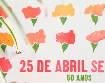 25 de Abril Portugal poster 50th anniversary