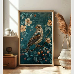 Stampa artistica con foto di uccelli, poster di dipinti per gli amanti degli uccelli, foto da incorniciare per soggiorno e camera da letto