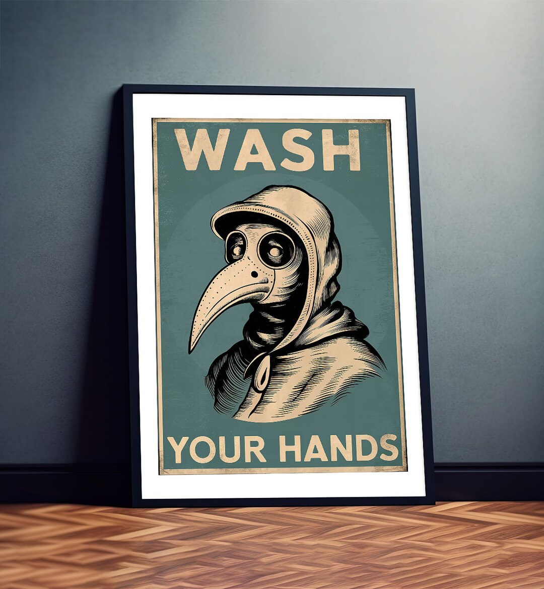 Funny Toilet Poster wash Your Hands Picture to Frame Wall Art for ...