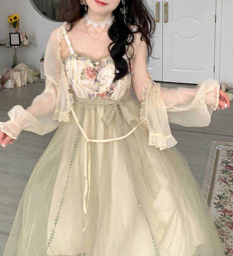 France Elegant Fairy Party Midi Dresses 