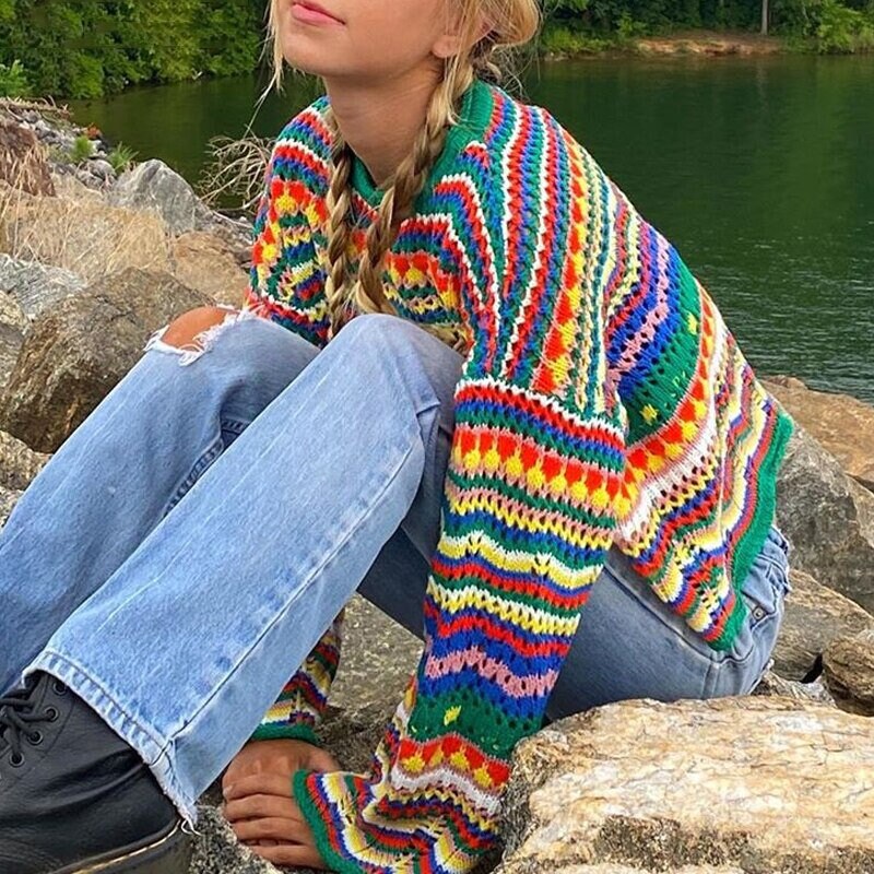 Sweater Weather Long Sleeve Colorful 