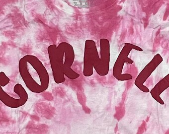 COLLEGE TAILGATE - ivy league cornell university red trendy oversized tee - size medium