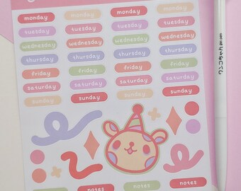 Monthly Planner Stickers, Rainbow Planner Stickers, Bullet Journal Planner, Rainbow Confetti Stickers, Pastel Rainbow Planner Kit