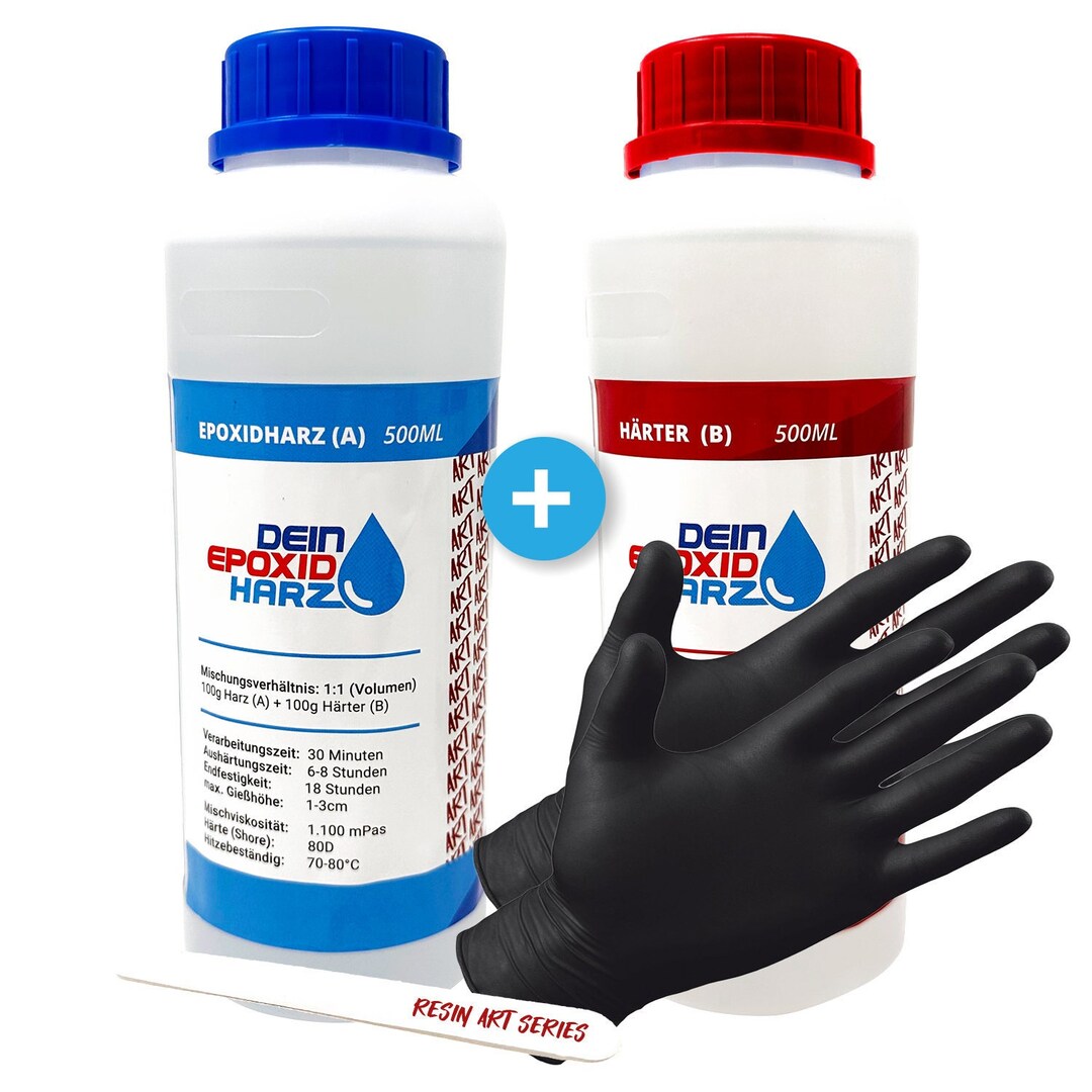 Epoxy Resin With Hardener RESIN ART 11 Formula 1000ml Crystal Clear