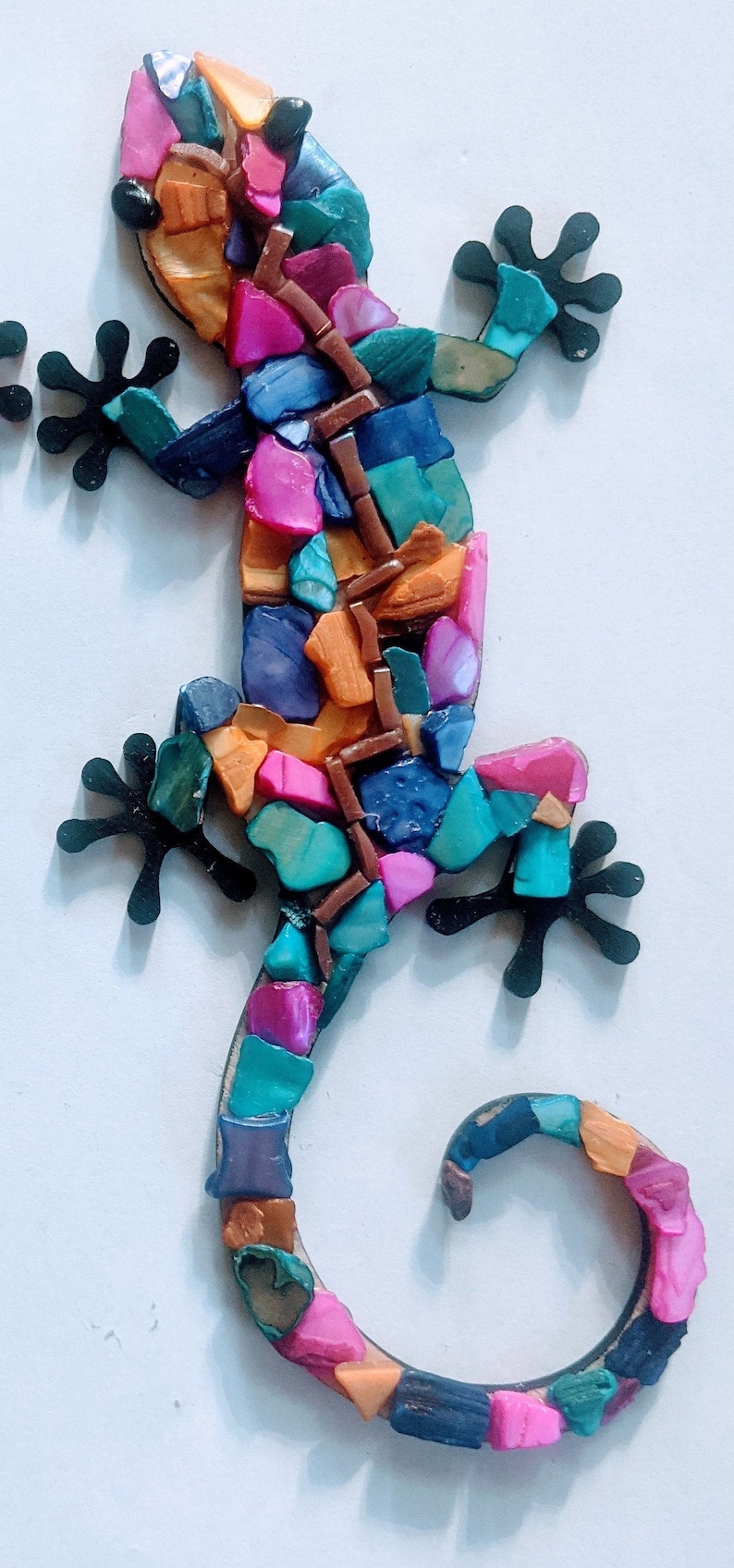 Gecko Mosaic Wall Décor - Etsy