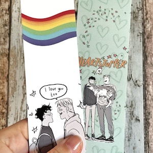 Heartstopper bookmarks, NICK AND CHARLIE , Alice oseman
